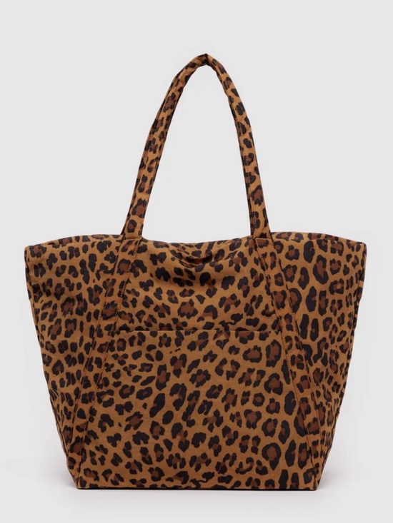 BAGGU Handbags - BAGGU Leopard Print Brown Tote Bag